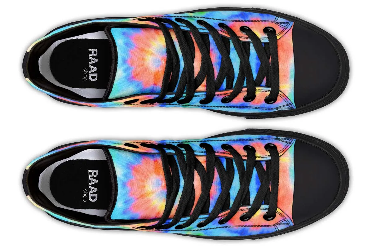 Blue And Orange Tie Dye