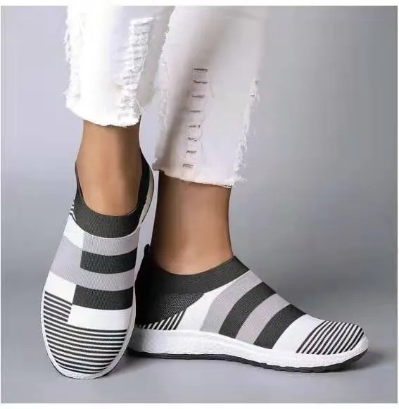 Cilool - Women Breathable Platform Flats Bunion Corrector Slip On Shoes
