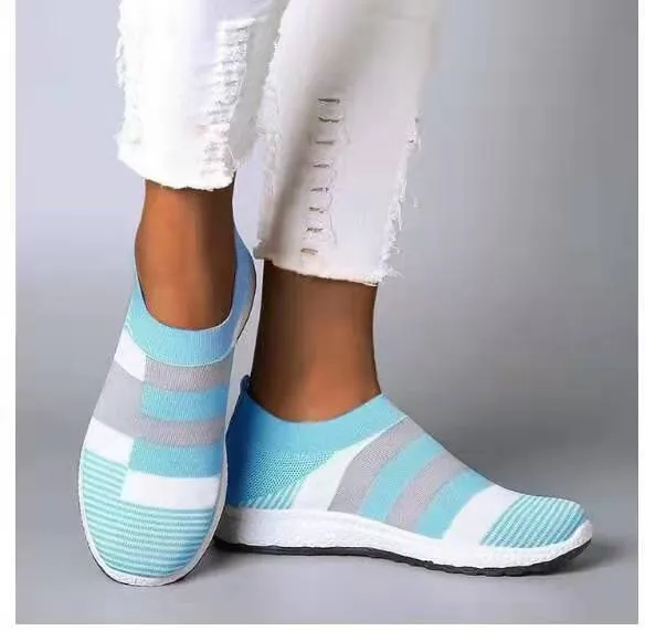 Cilool - Women Breathable Platform Flats Bunion Corrector Slip On Shoes