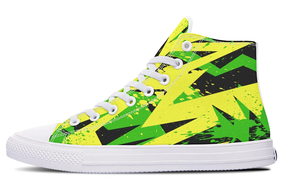 Conceptual Green And Yellow Art