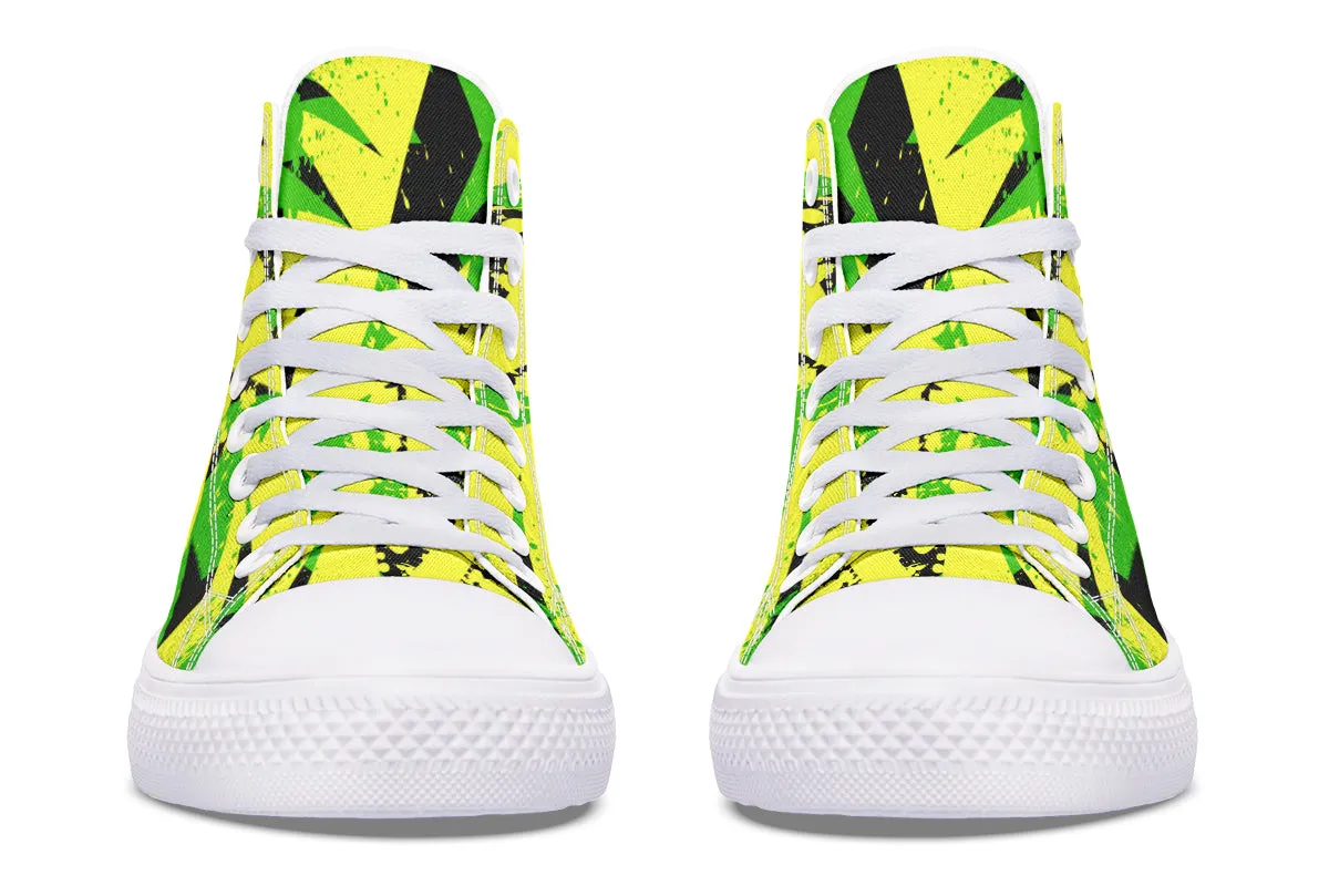 Conceptual Green And Yellow Art