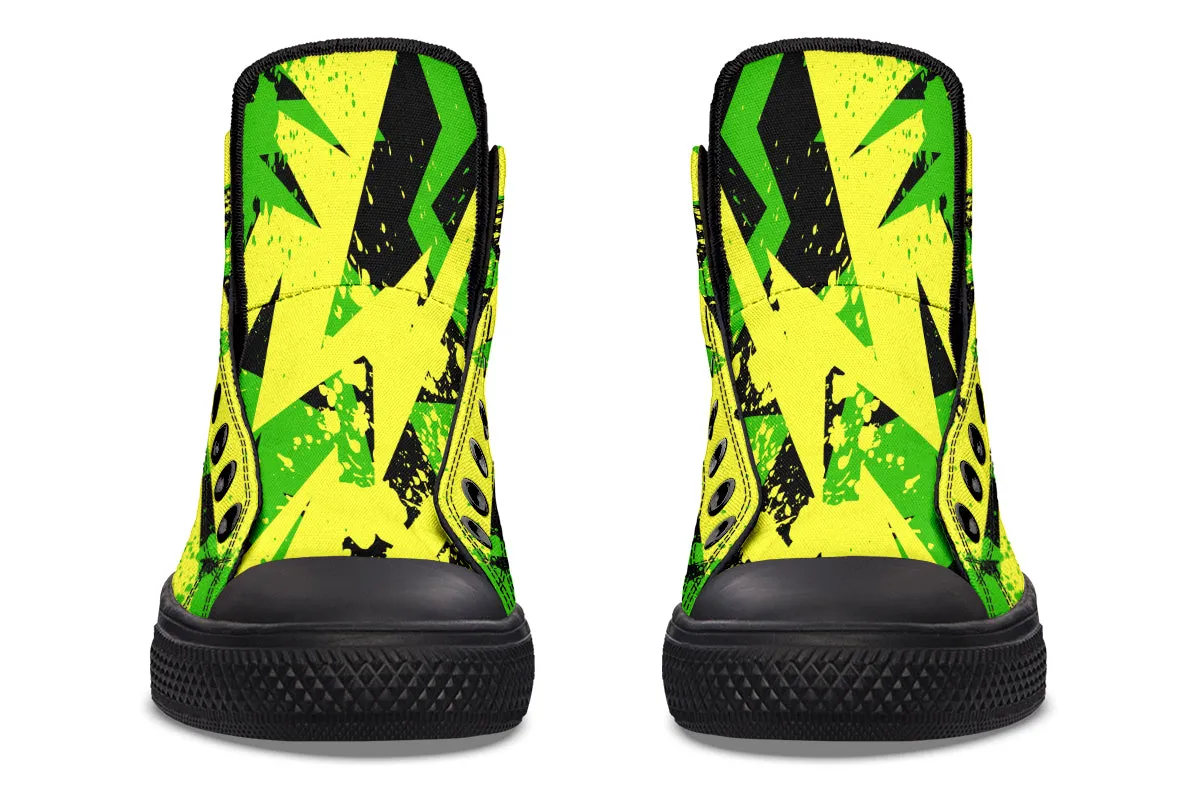 Conceptual Green And Yellow Art
