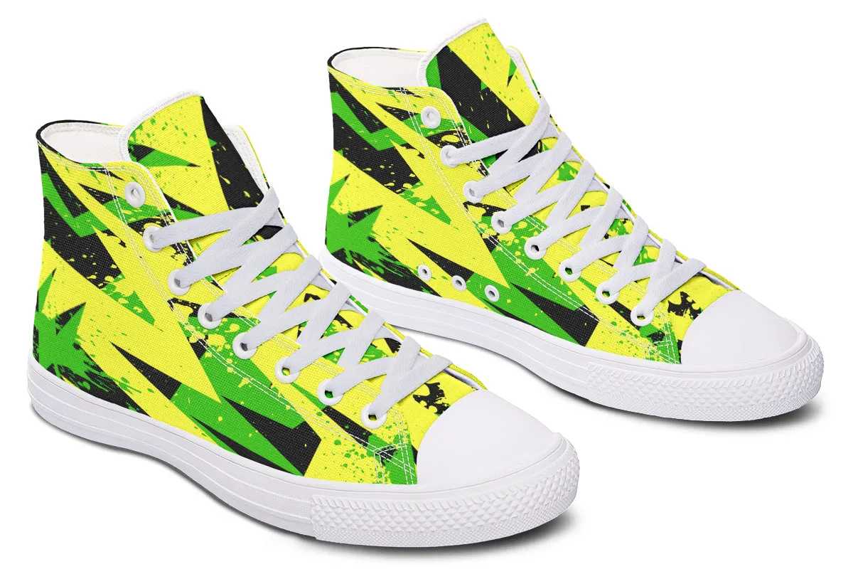 Conceptual Green And Yellow Art