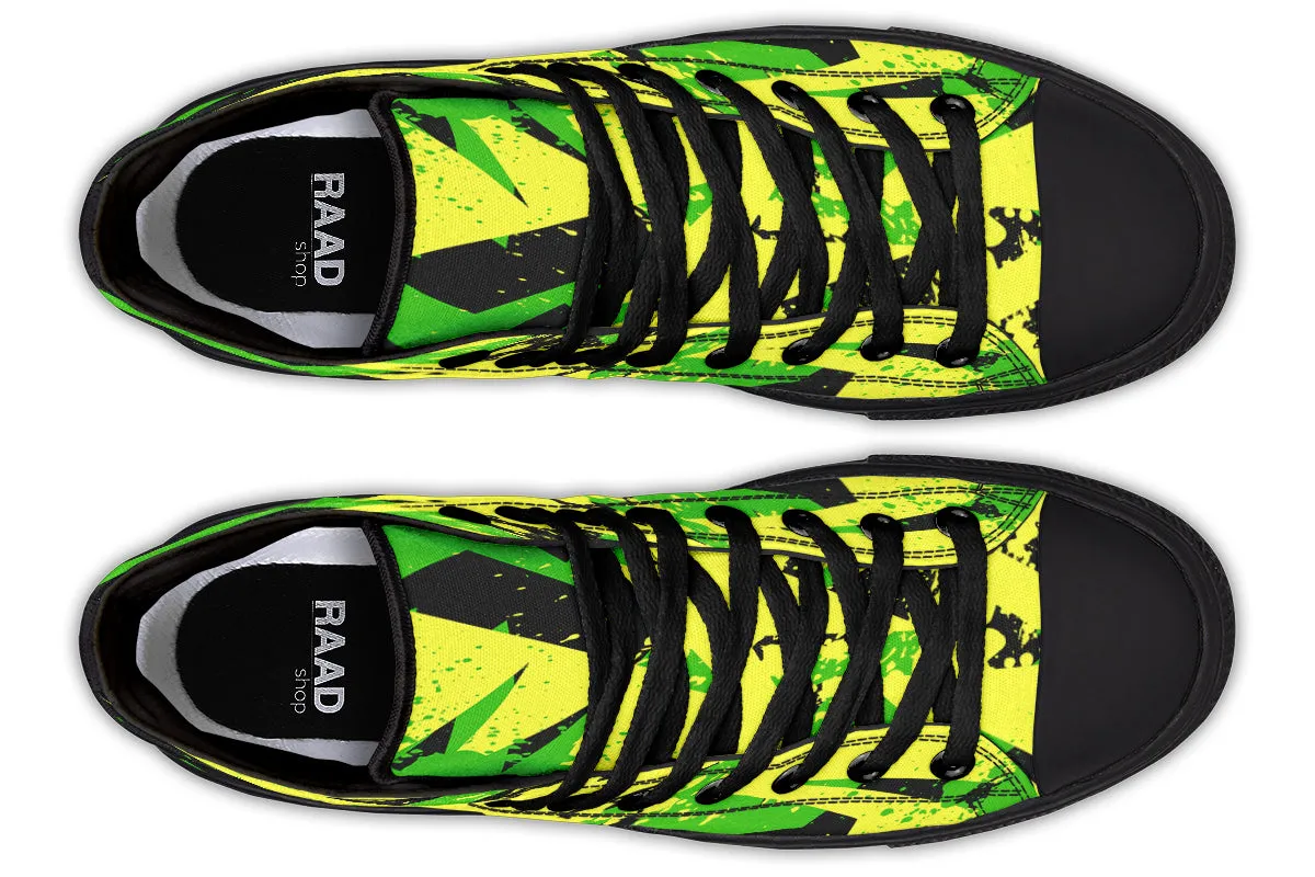 Conceptual Green And Yellow Art