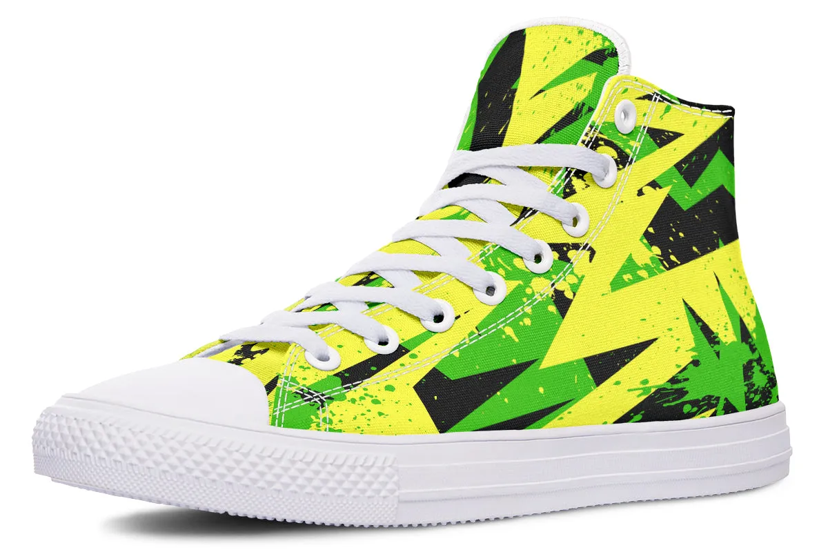 Conceptual Green And Yellow Art