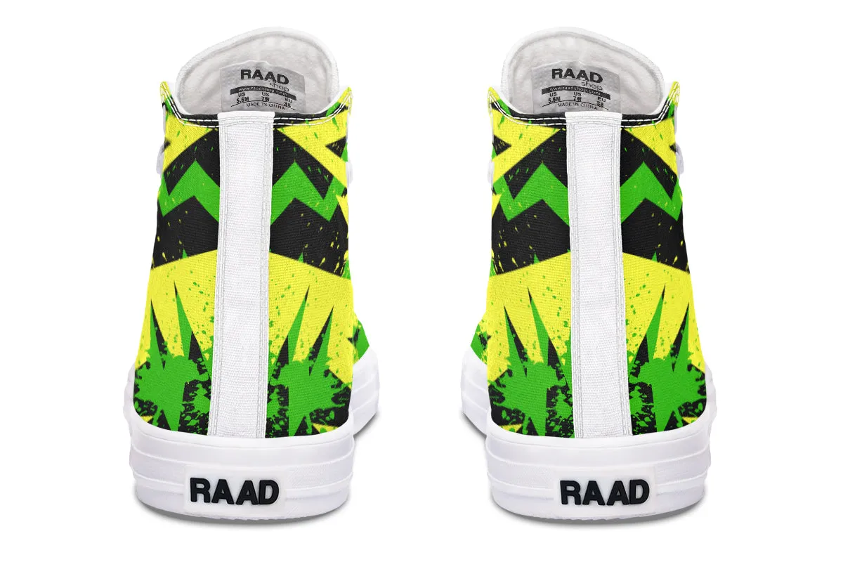 Conceptual Green And Yellow Art