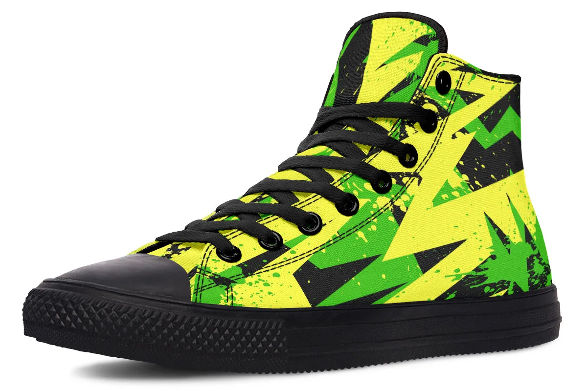 Conceptual Green And Yellow Art
