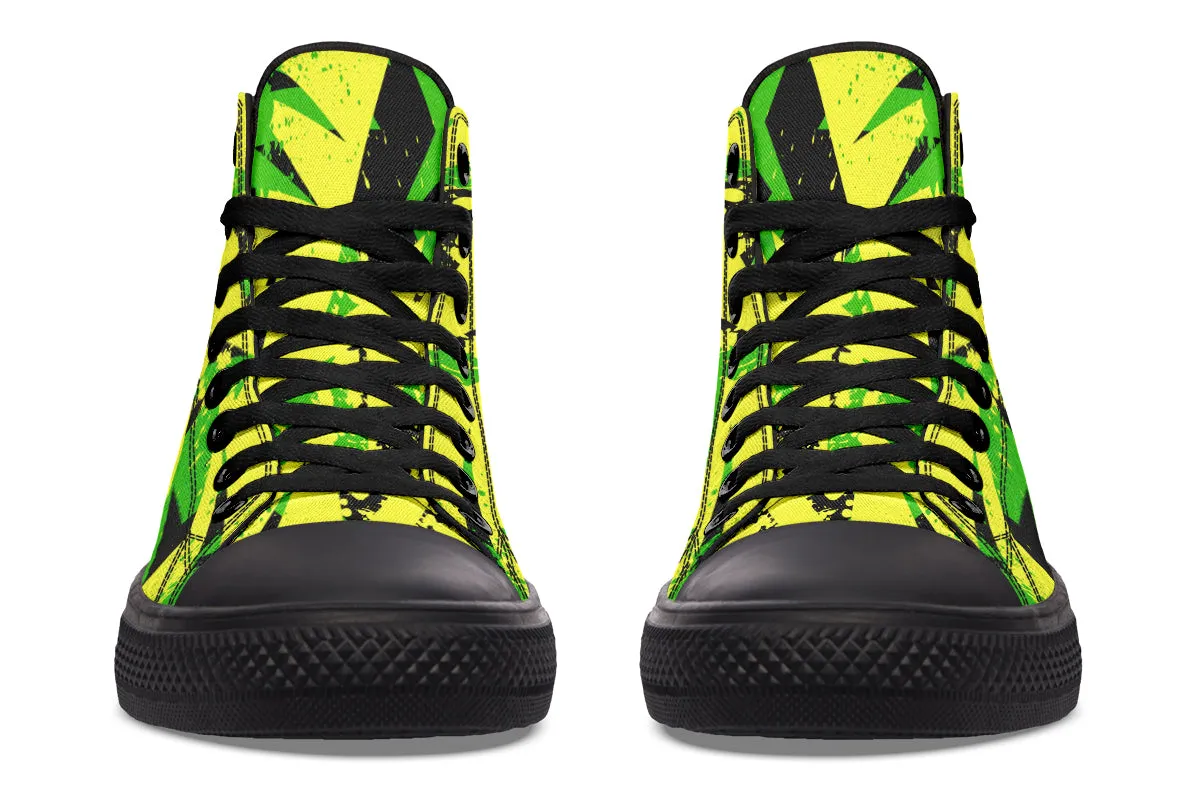 Conceptual Green And Yellow Art