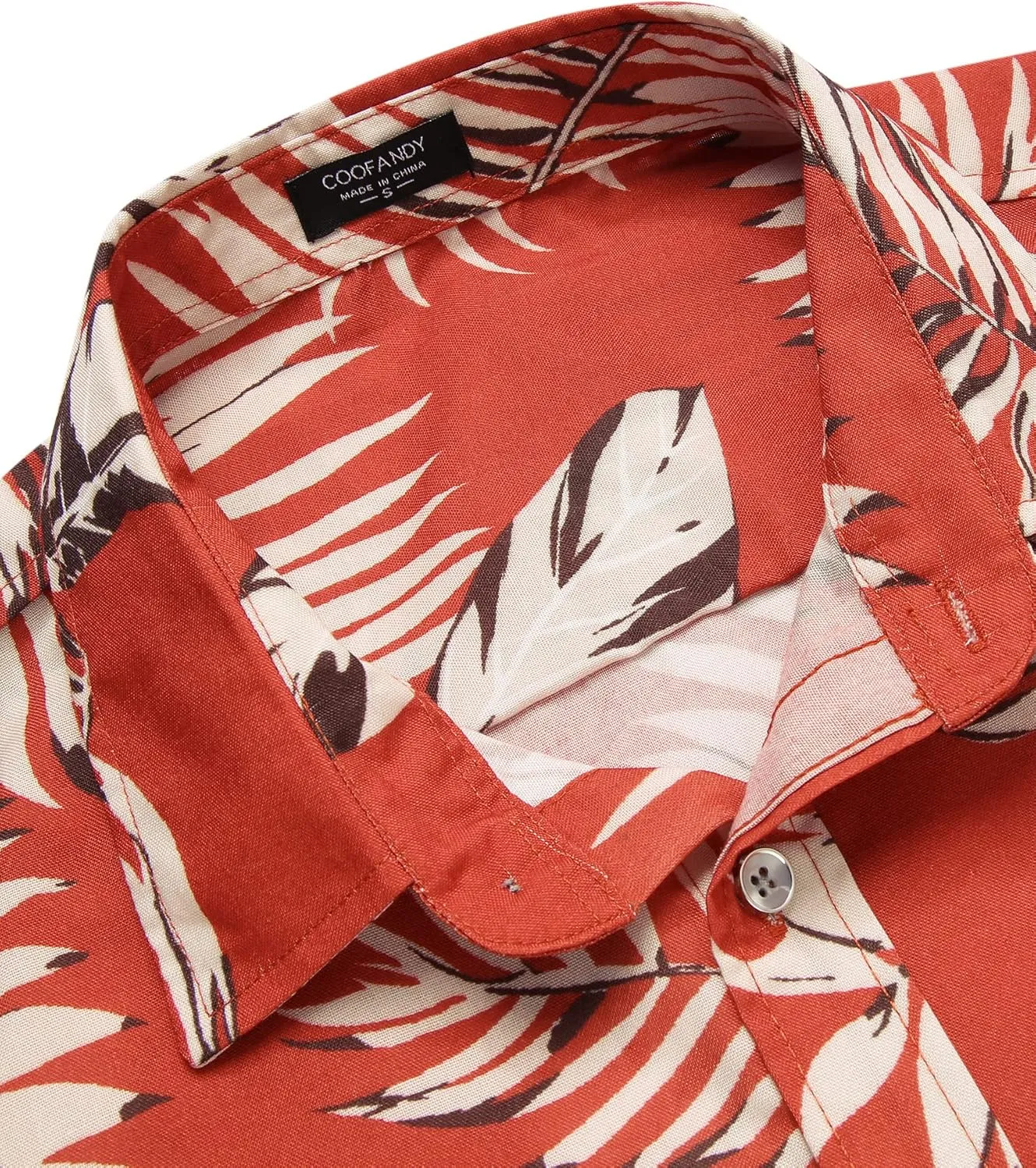 COOFANDY Mens Hawaiian Shirts Short Sleeve Casual Button Down Tropical Beach Shirt