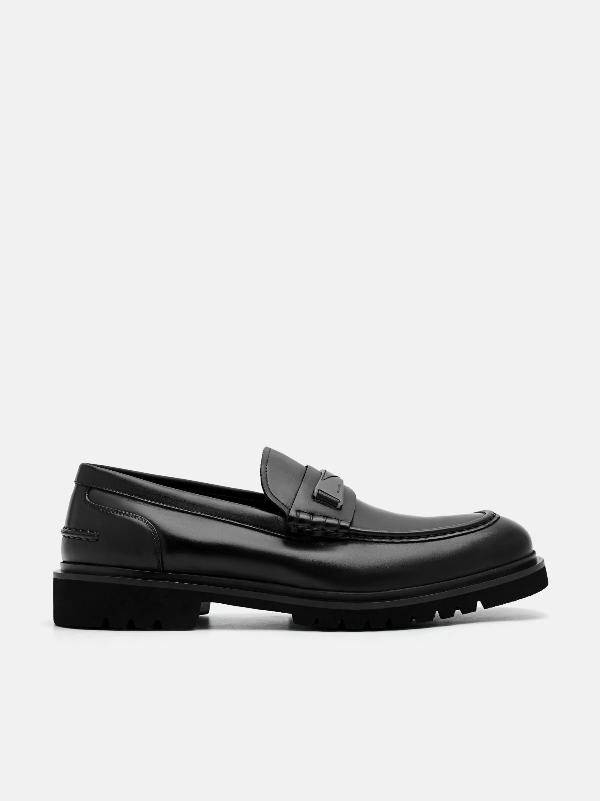 Edge Leather Loafers