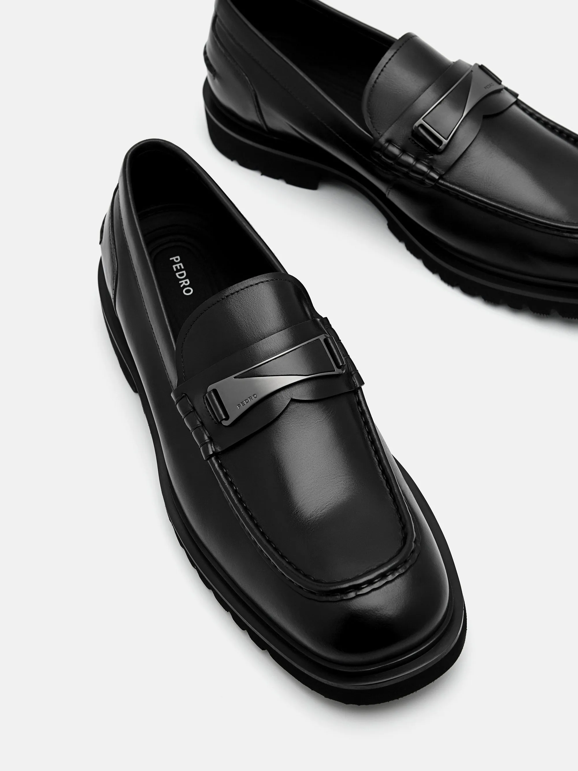 Edge Leather Loafers