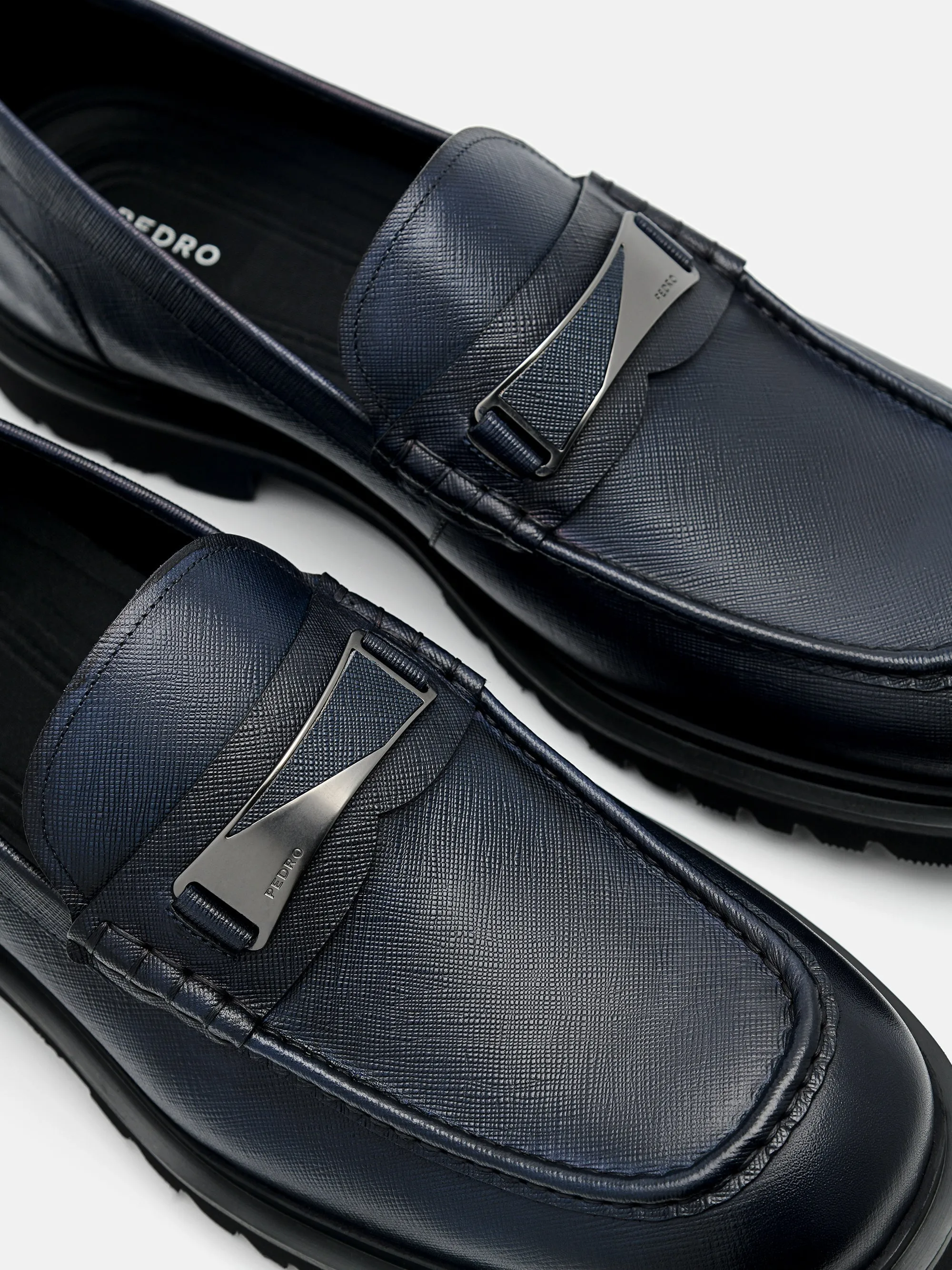 Edge Leather Loafers