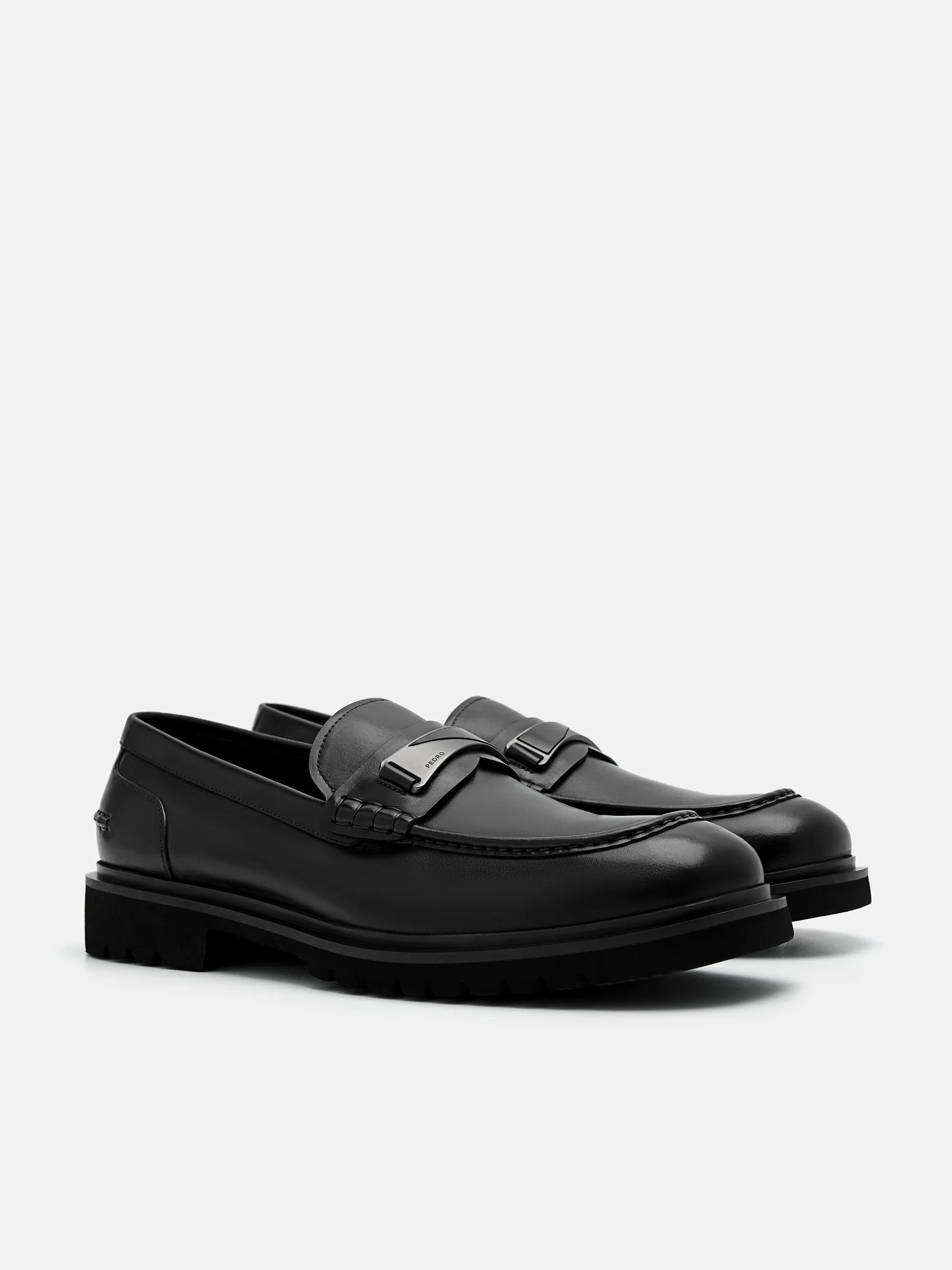 Edge Leather Loafers