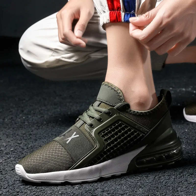 Men's Breathable Air Cushion Jogging Sneakers Outdoor Trainers
