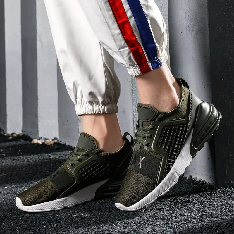 Men's Breathable Air Cushion Jogging Sneakers Outdoor Trainers