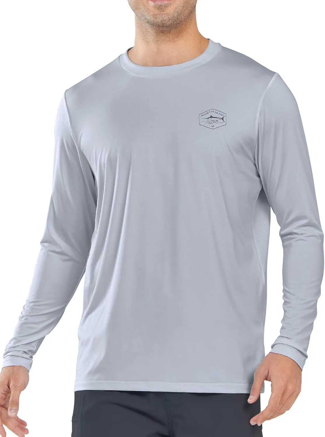 NORTHYARD Men's UPF 50  Sun Protection Shirts Long Sleeve Swim Beach Rash Guard SPF Quick Dry Lightweight UV Fishing T-Shirt