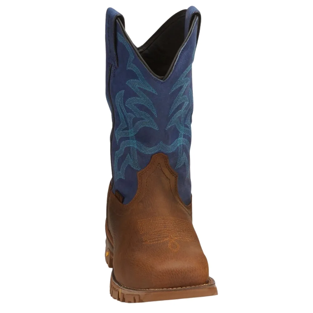 Roustabout Embroidered Square Toe Cowboy Boots